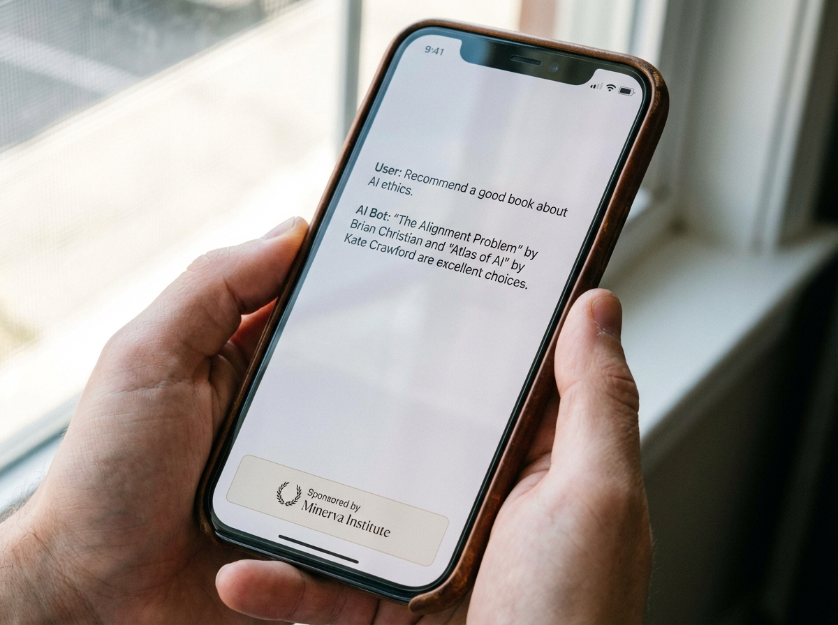 스마트폰 대화창에 나타난 광고 예시