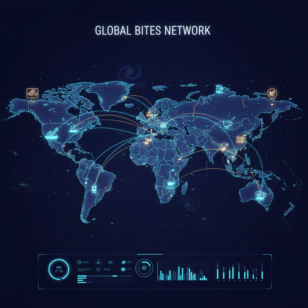 전 세계로 연결되는 디지털 푸드 배달 네트워크