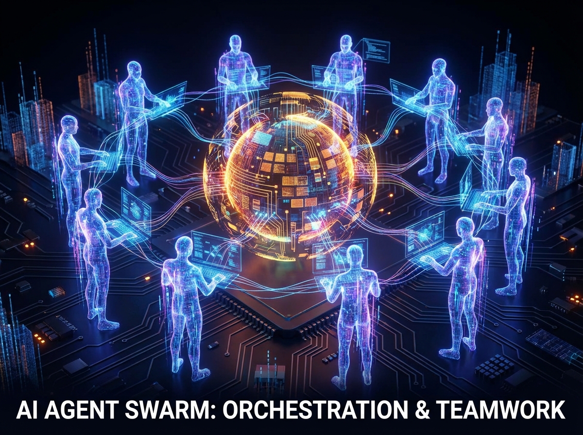 여러 개의 인공지능 에이전트가 협동하여 업무를 처리하는 개념도