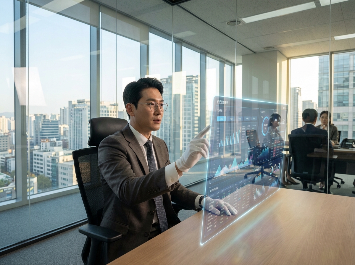 새로운 기술을 배우는 금융 전문가