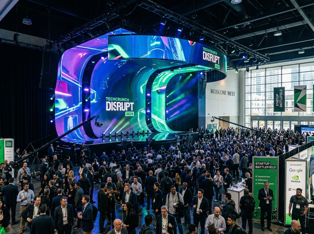 테크크런치 디스럽트 2026 행사장 전경