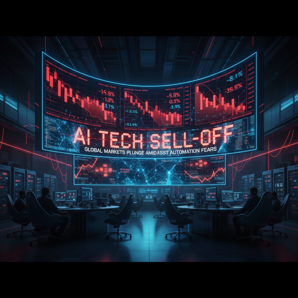 전 세계 금융 시장의 급격한 변동성을 나타내는 이미지