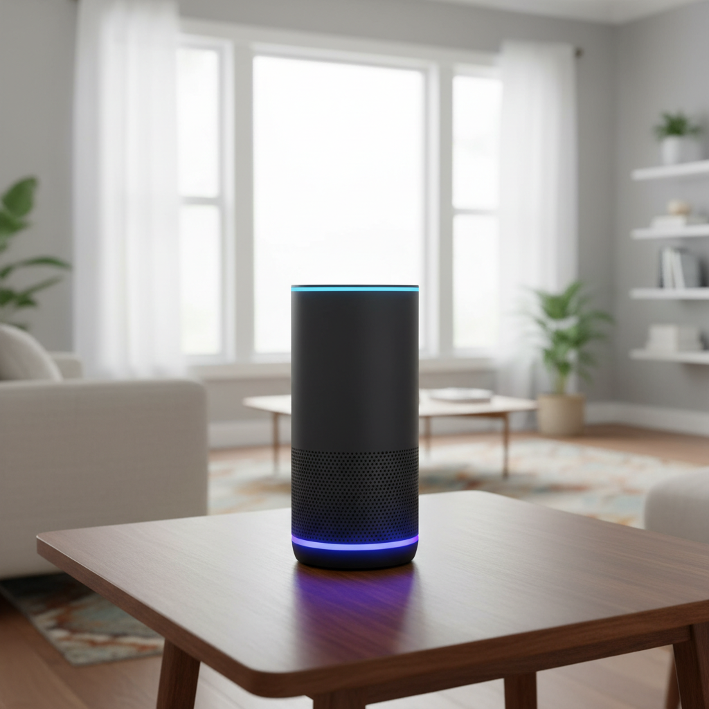 스마트 홈에서 작동 중인 알렉사 인공지능 비서
