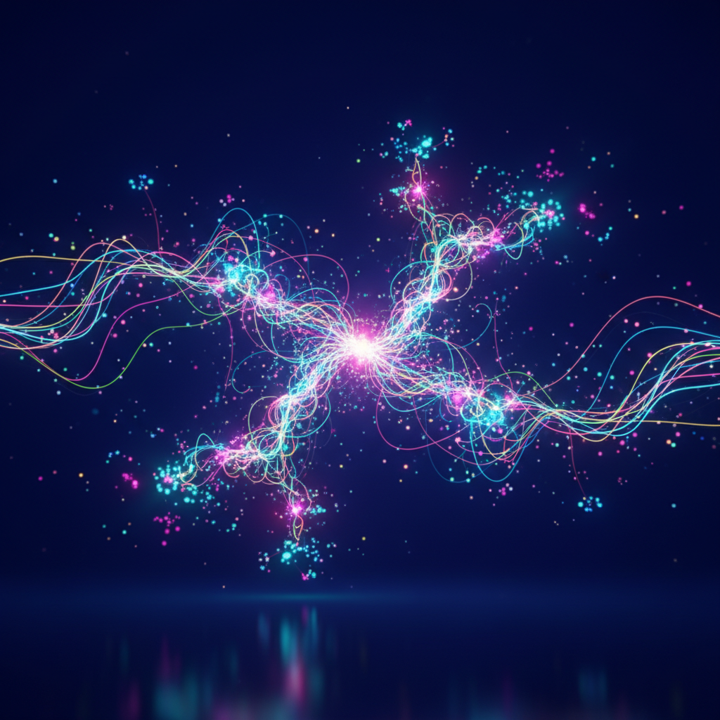 데이터 노드가 촘촘하게 연결된 네트워크