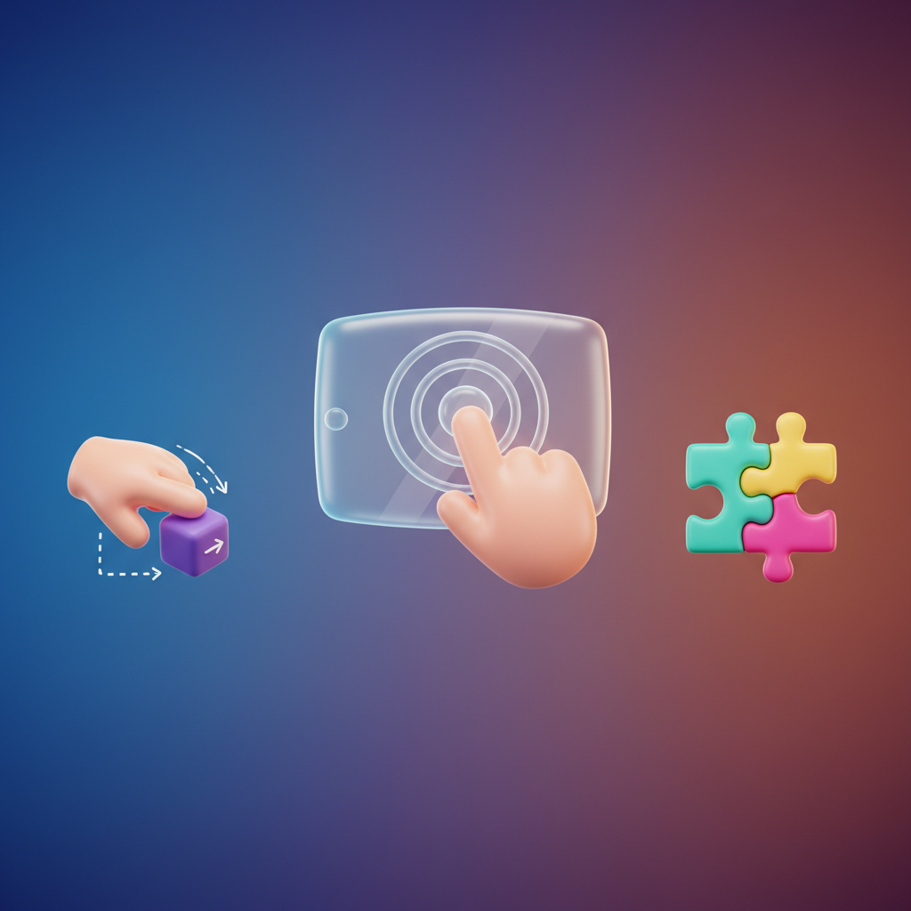 창의적인 디지털 장난감 아이콘 모음