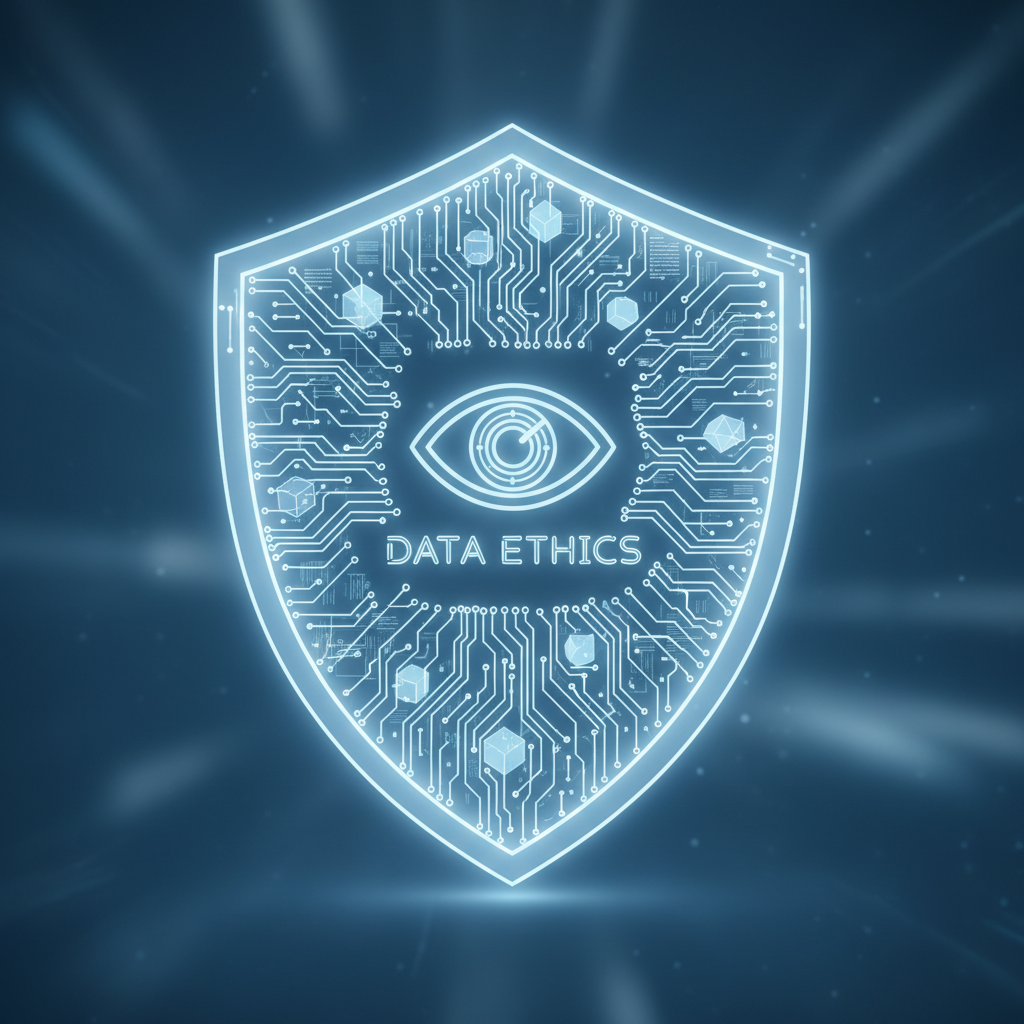 인공지능 기술의 투명성과 신뢰를 상징하는 추상적인 이미지