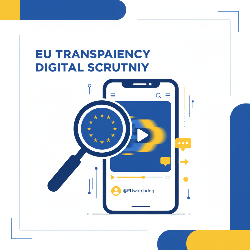 틱톡 규제를 상징하는 현대적인 일러스트