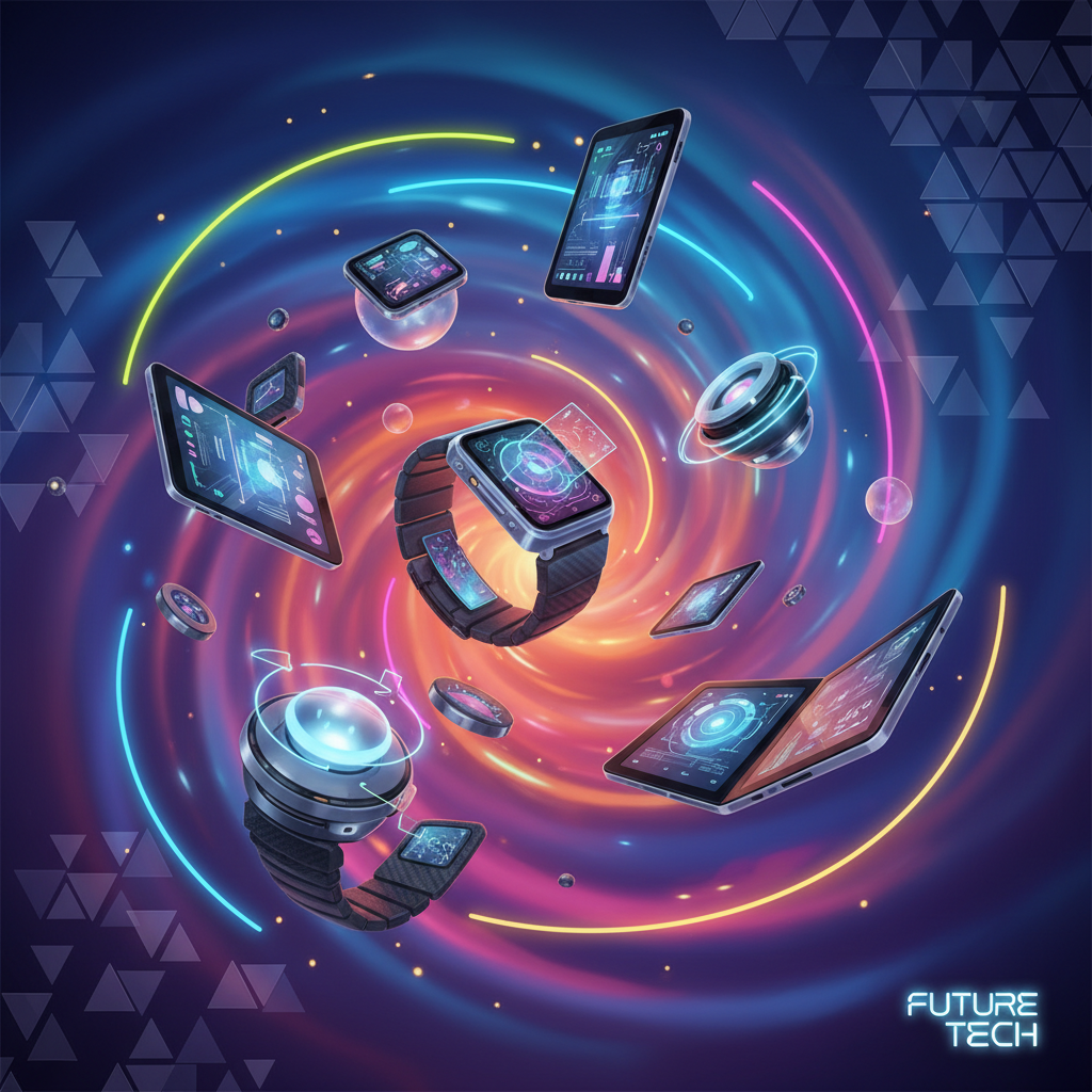 미래 지향적인 애플 기기 컨셉 아트