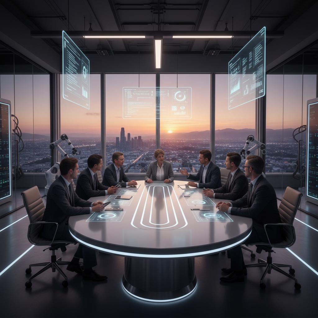 실리콘밸리 사무실에서 협업하는 현대적인 영업 팀의 모습