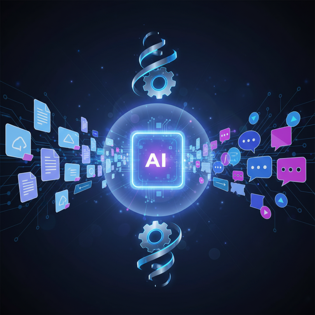 다양한 클라우드 서비스가 하나로 통합되는 디지털 시각 자료