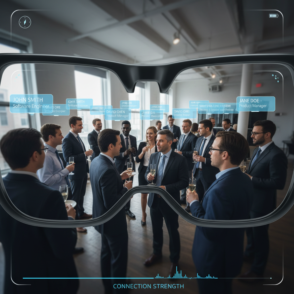 스마트 안경을 통해 본 사람들의 식별 태그