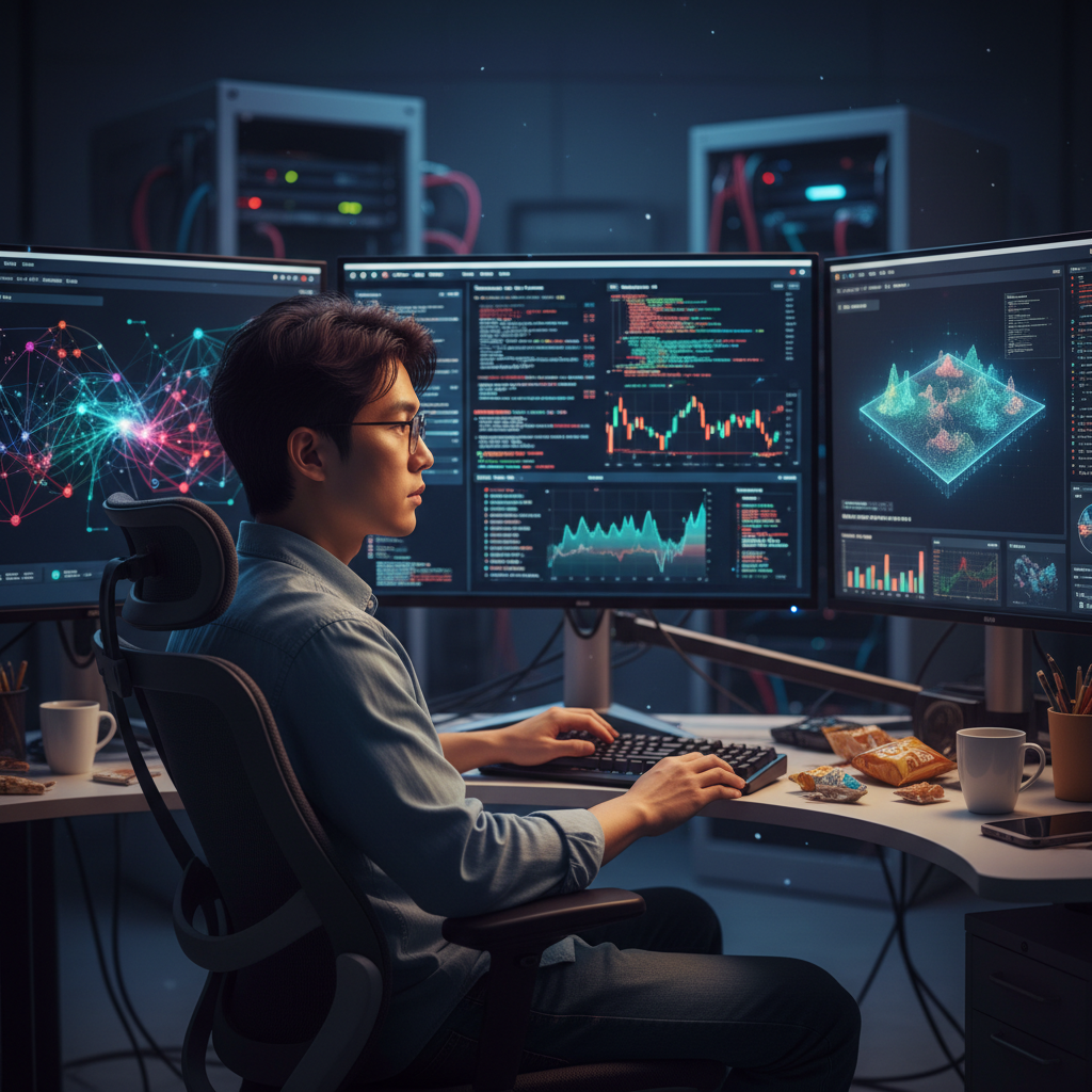 고뇌하는 개발자와 복잡한 데이터 시각화