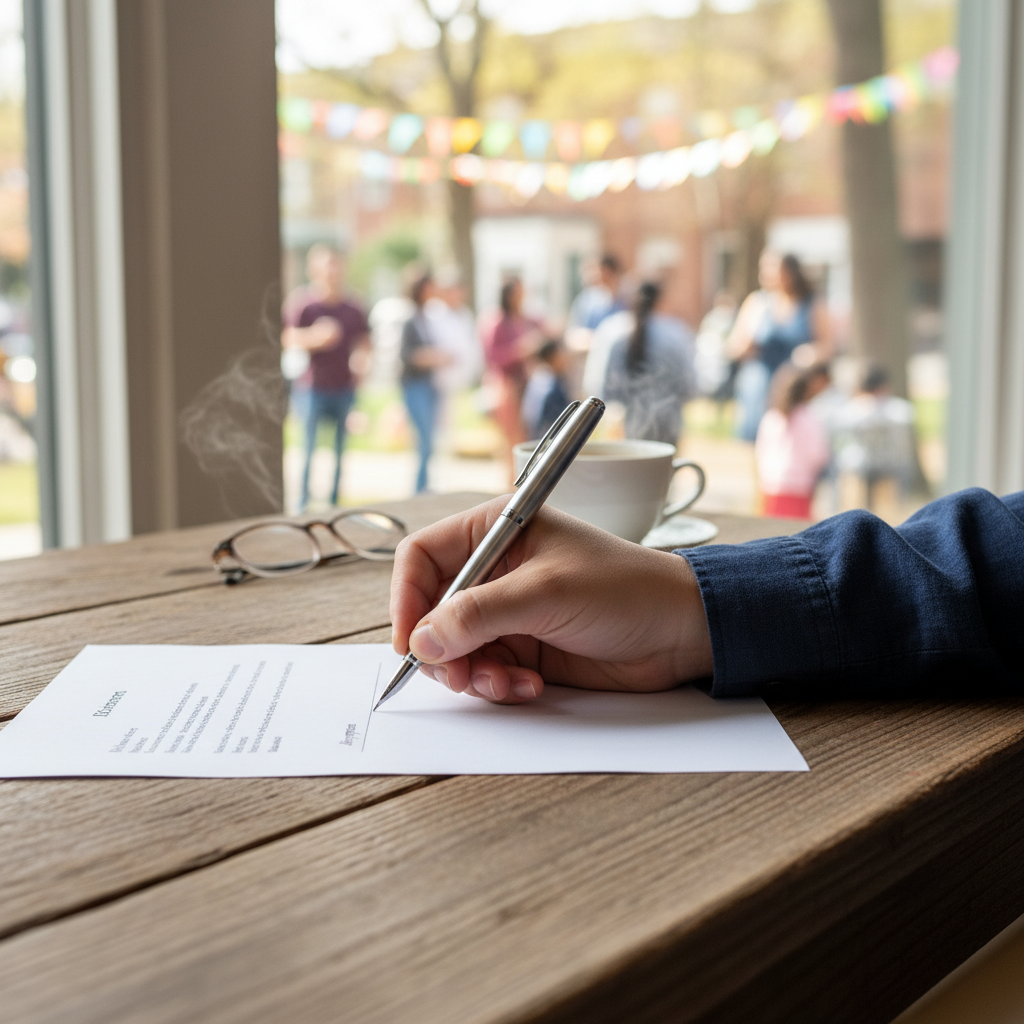 깨끗한 공기를 요구하는 시민들의 탄원서 서명 활동