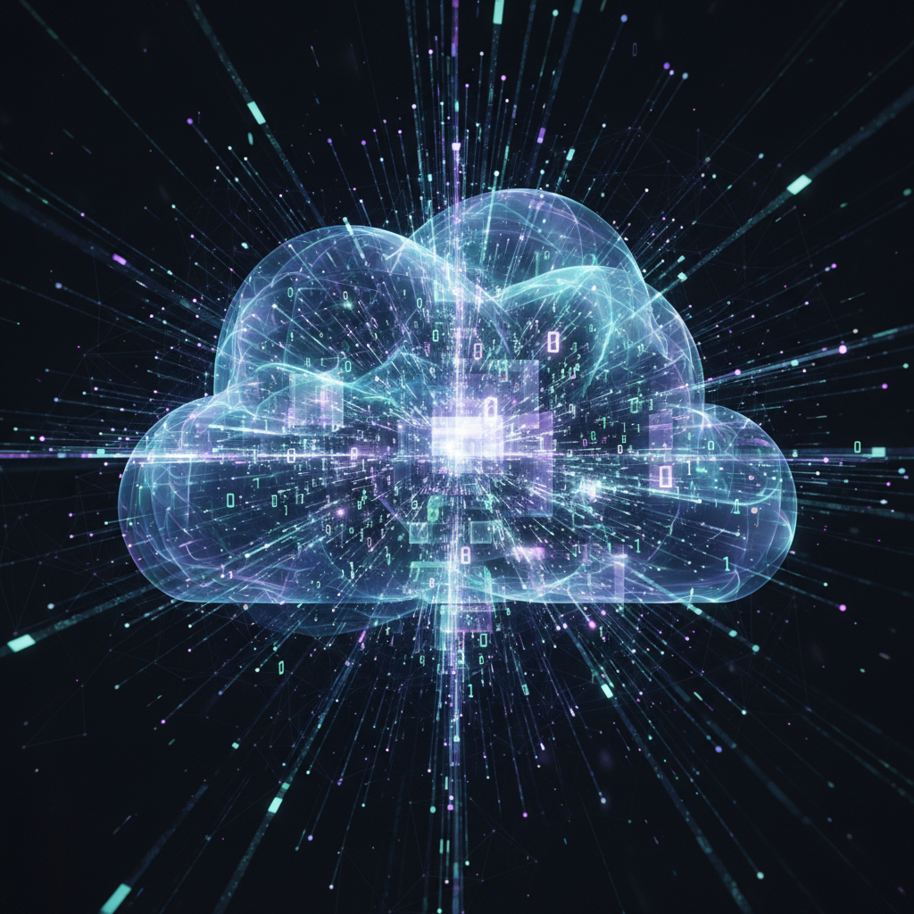 클라우드 컴퓨팅 데이터를 처리하는 추상적인 네트워크