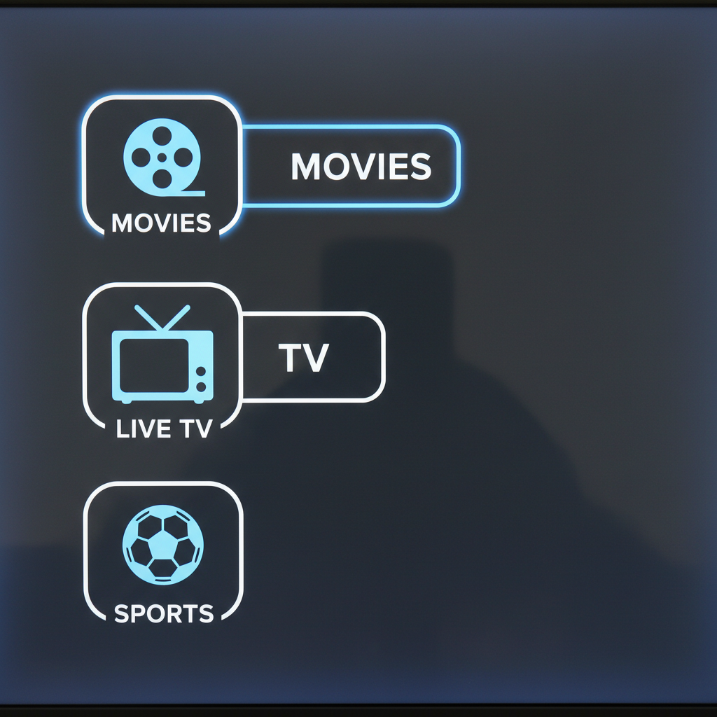 간소화된 아이콘 기반의 상단 내비게이션 바