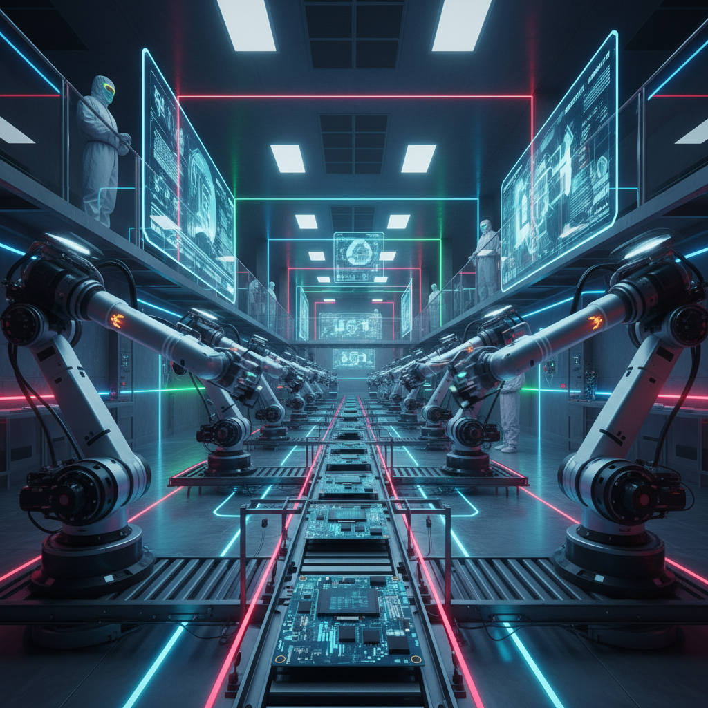 첨단 로봇 자동화 생산 라인