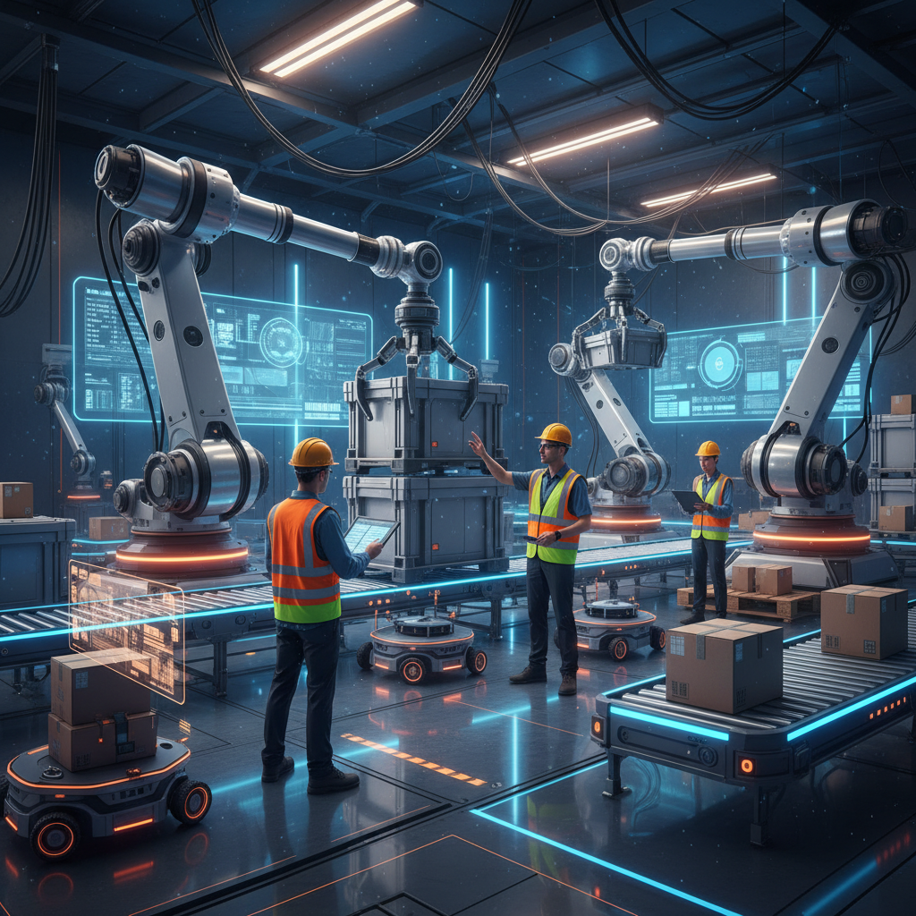 첨단 물류 센터에서의 인간과 로봇의 협동