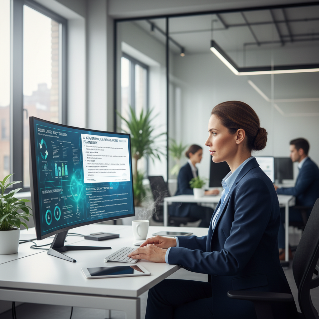 데이터센터 규제 관련 법안을 검토하는 정책 담당자