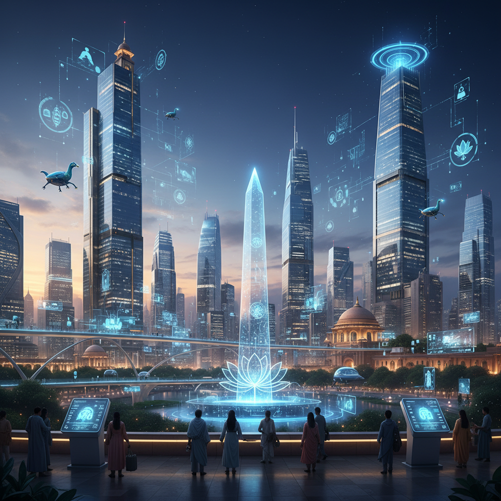 미래 지향적인 인도 테크 시티