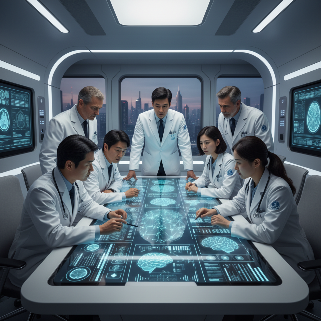 의료 전문가들의 데이터 검토 회의