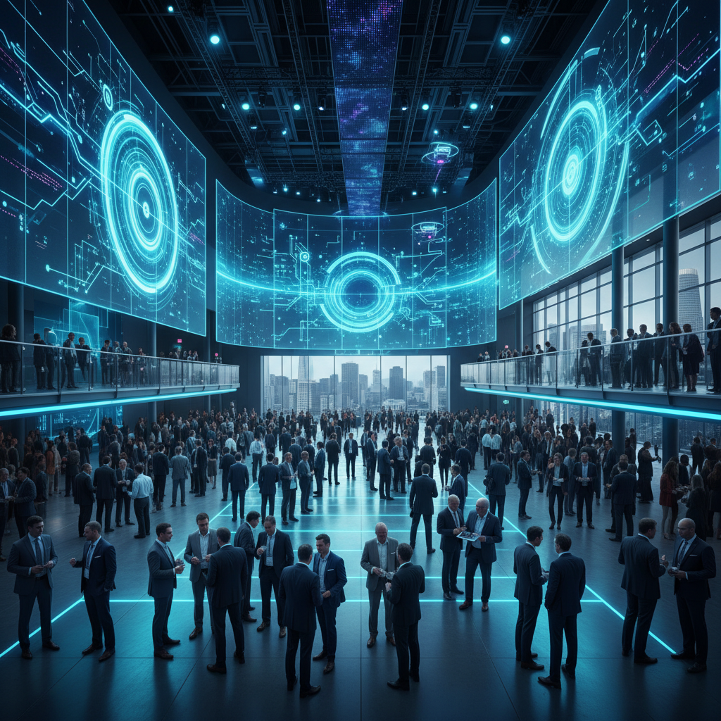 활기찬 테크 컨퍼런스 현장 전경