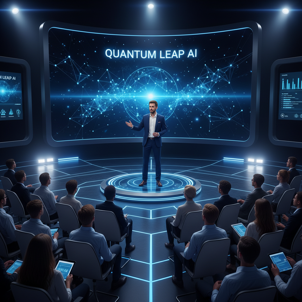 스타트업 피칭 대회 무대 모습