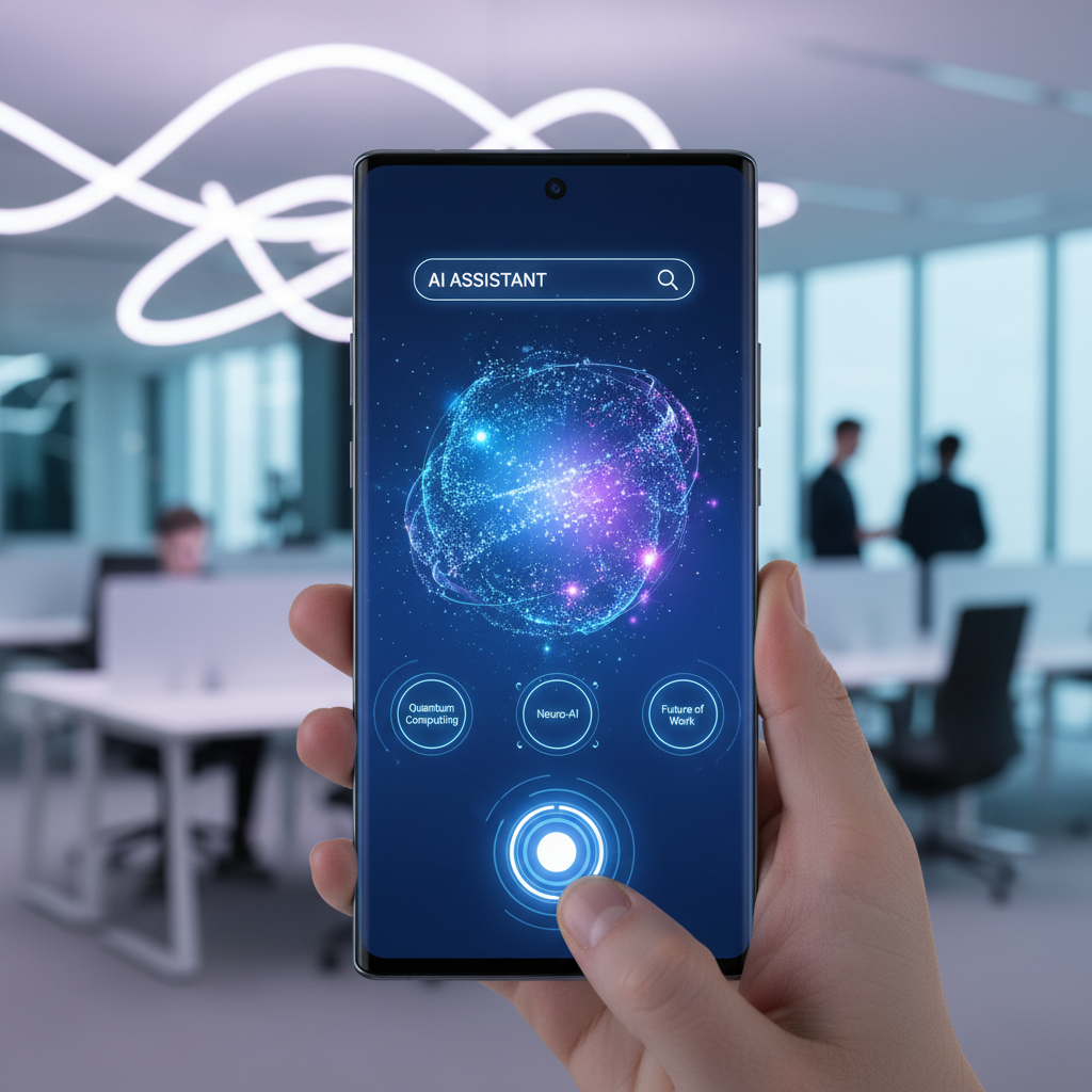 갤럭시 스마트폰의 새로운 인공지능 인터페이스 모습