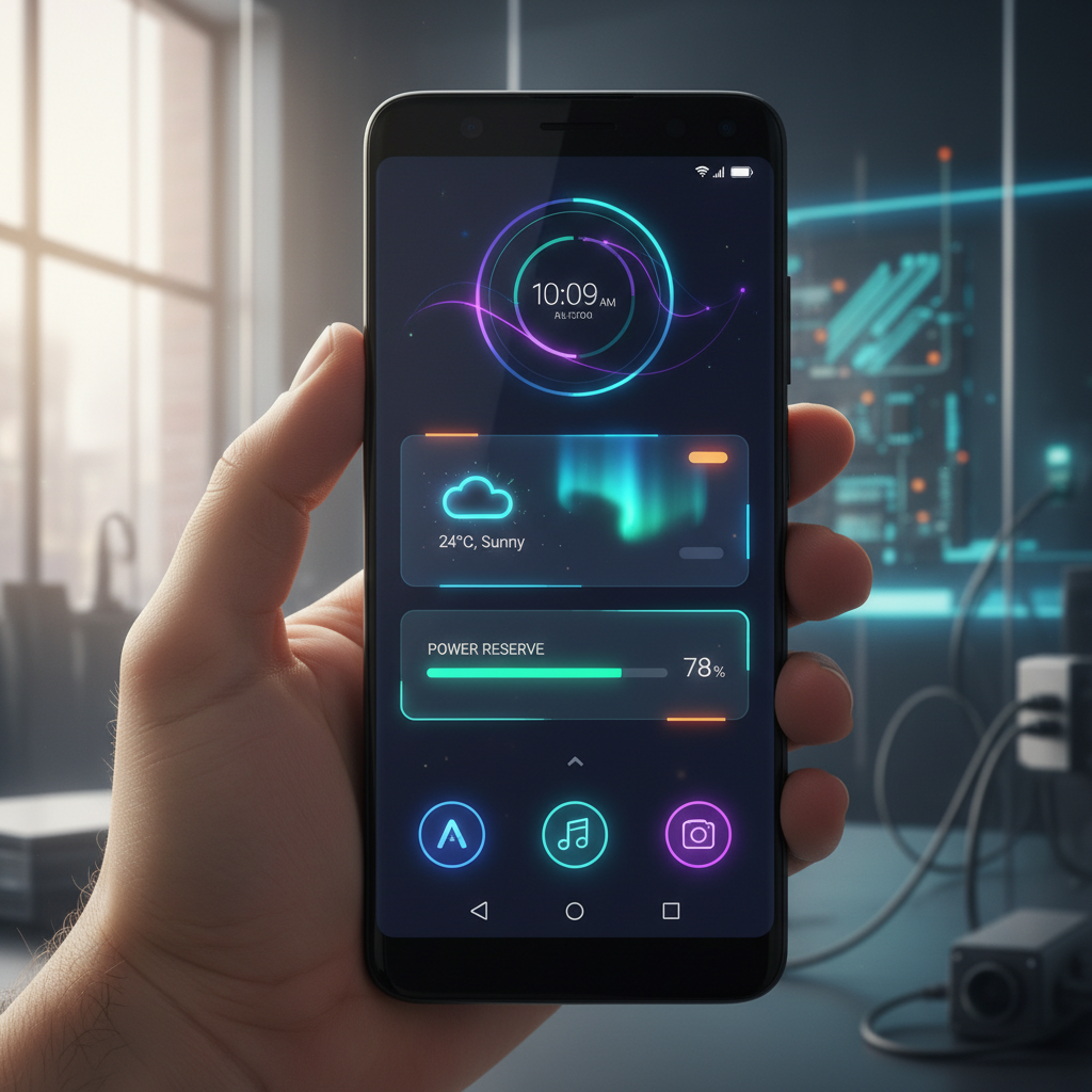 최신 픽셀 스마트폰에 설치된 안드로이드 17 베타 화면