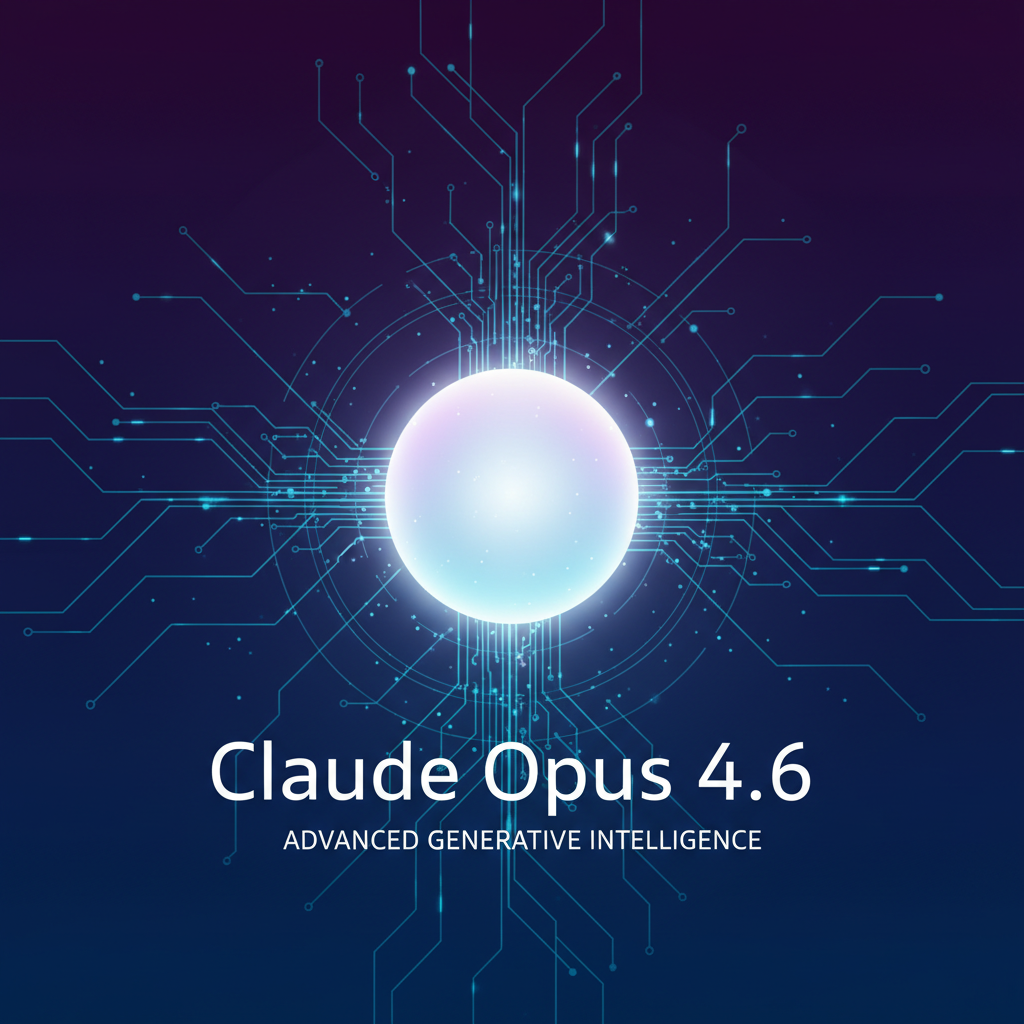 앤스로픽의 새로운 인공지능 모델 클로드 오퍼스 4.6 컨셉 아트