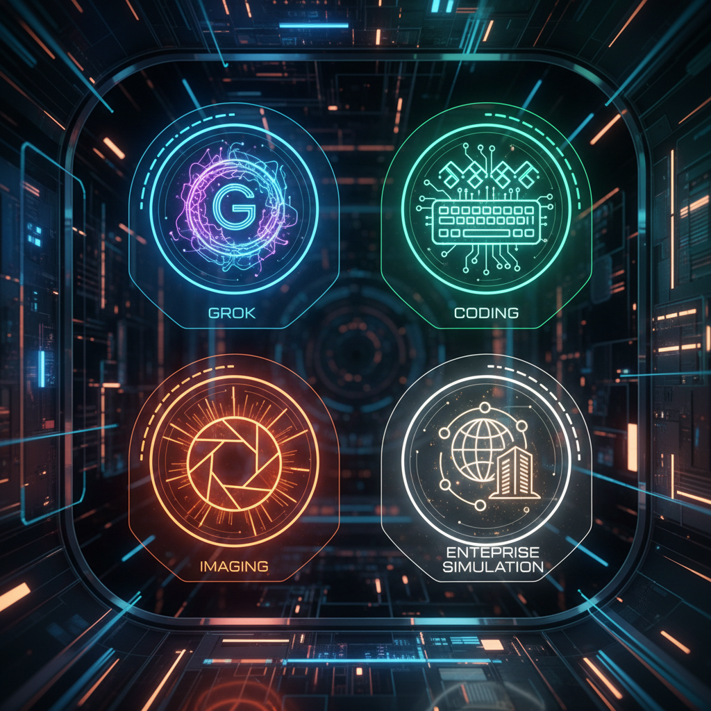 네 가지 분야로 나뉜 미래형 AI 시스템