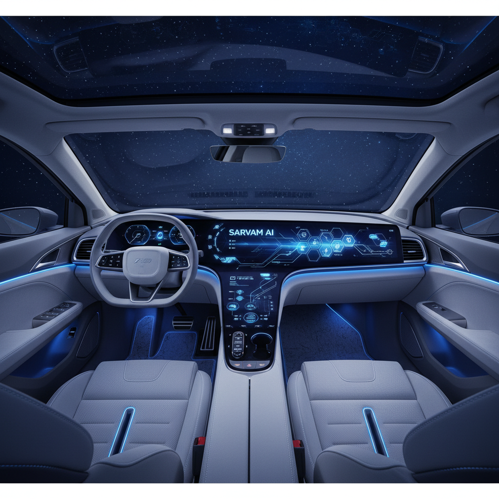 자동차 내부 대시보드에 통합된 AI 시스템