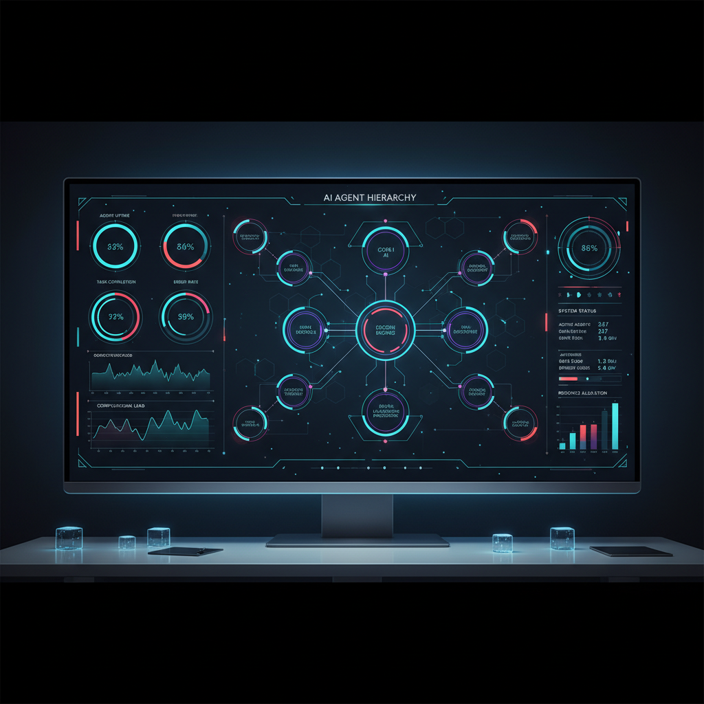 조직 내 AI 직원들의 활동 현황과 성과를 한눈에 보여주는 대시보드