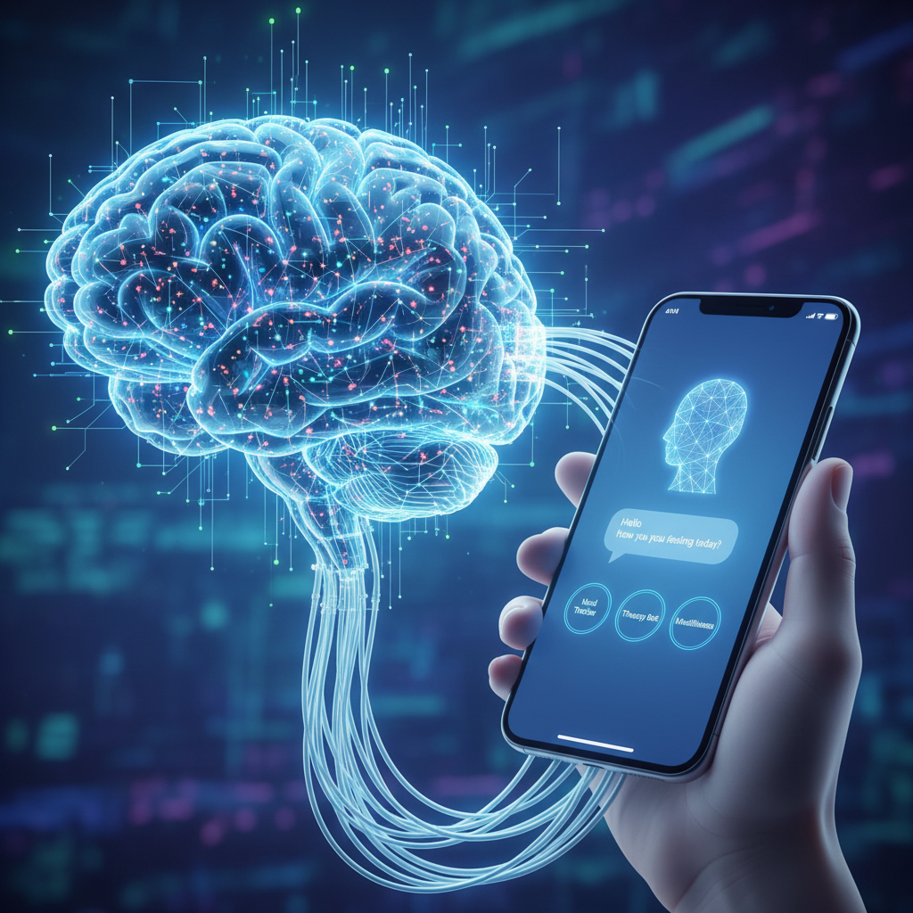 AI 챗봇과 상호작용하는 인간의 뇌