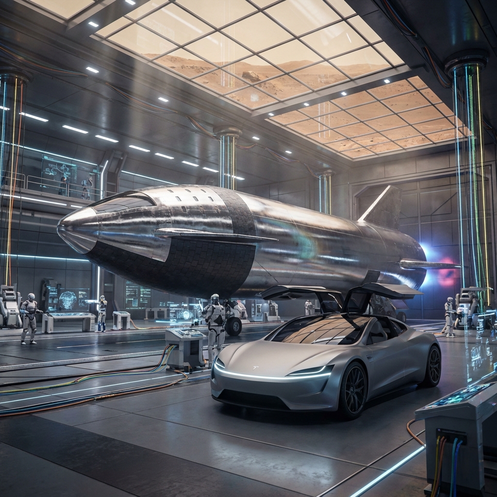 SpaceX와 테슬라의 미래지향적 만남