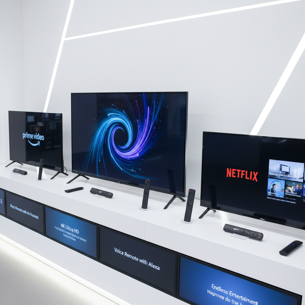 업데이트가 적용된 다양한 파이어 TV 하드웨어들