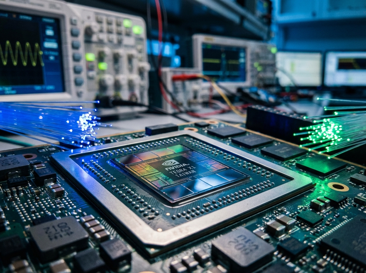 복잡하고 정밀한 테그라 X1 칩셋의 모습