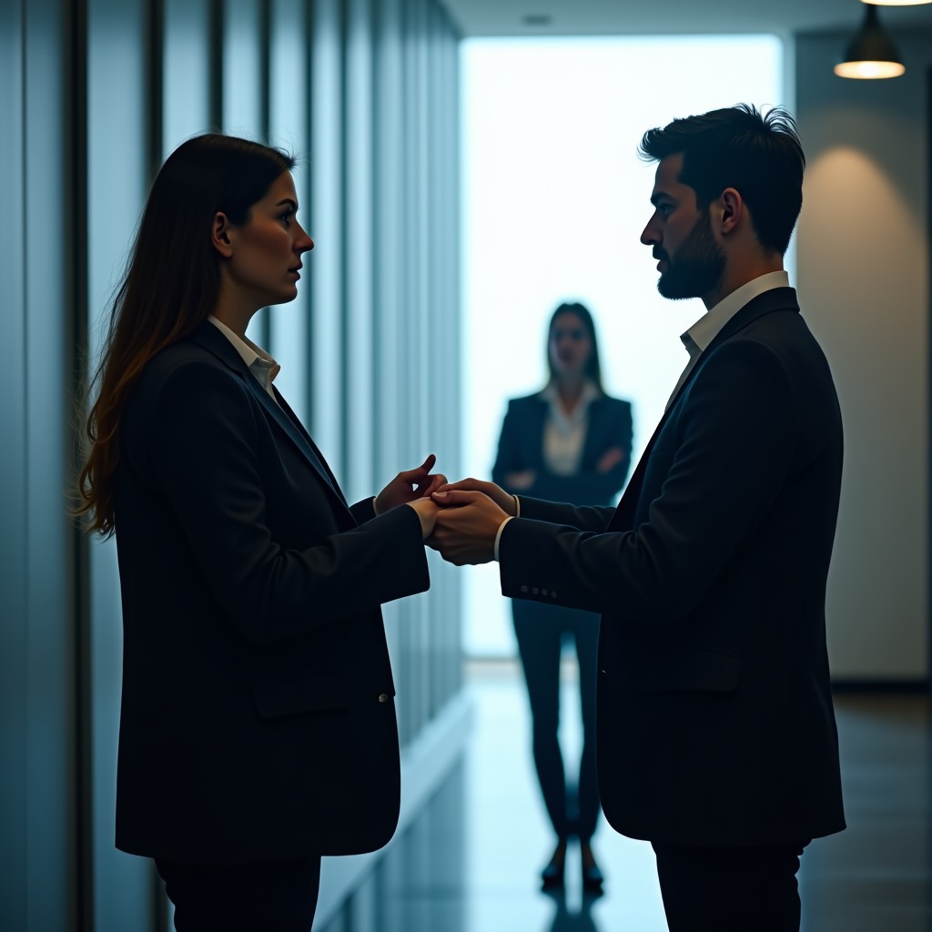 Representation of money and lobbying influence in Silicon Valley, professional business setting, high contrast, 4:3