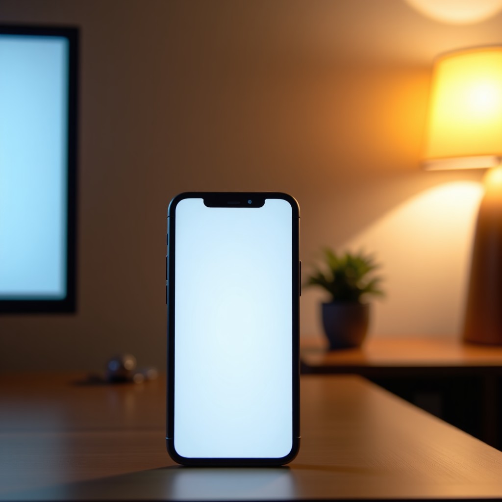 Close up of a modern minimalist health monitoring smartphone application interface on a desk, soft blurred background of a cozy home office, high quality product photography, 4:3