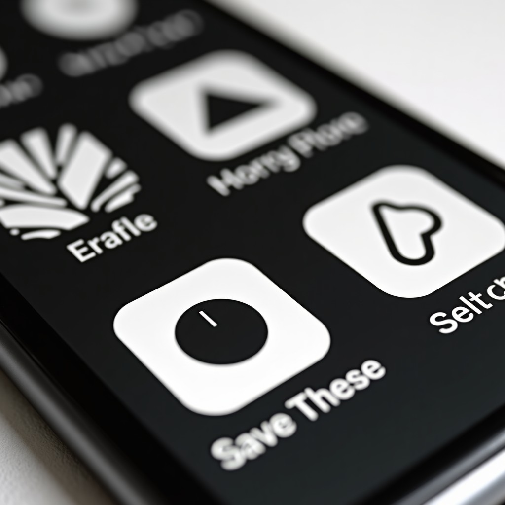 A close up of a Nothing Phone screen with various minimalist black and white widgets, artistic and organized layout, textured background, 4:3