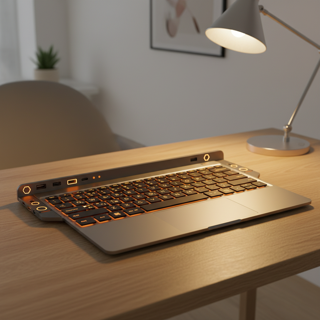 깔끔한 노트북 작업 공간