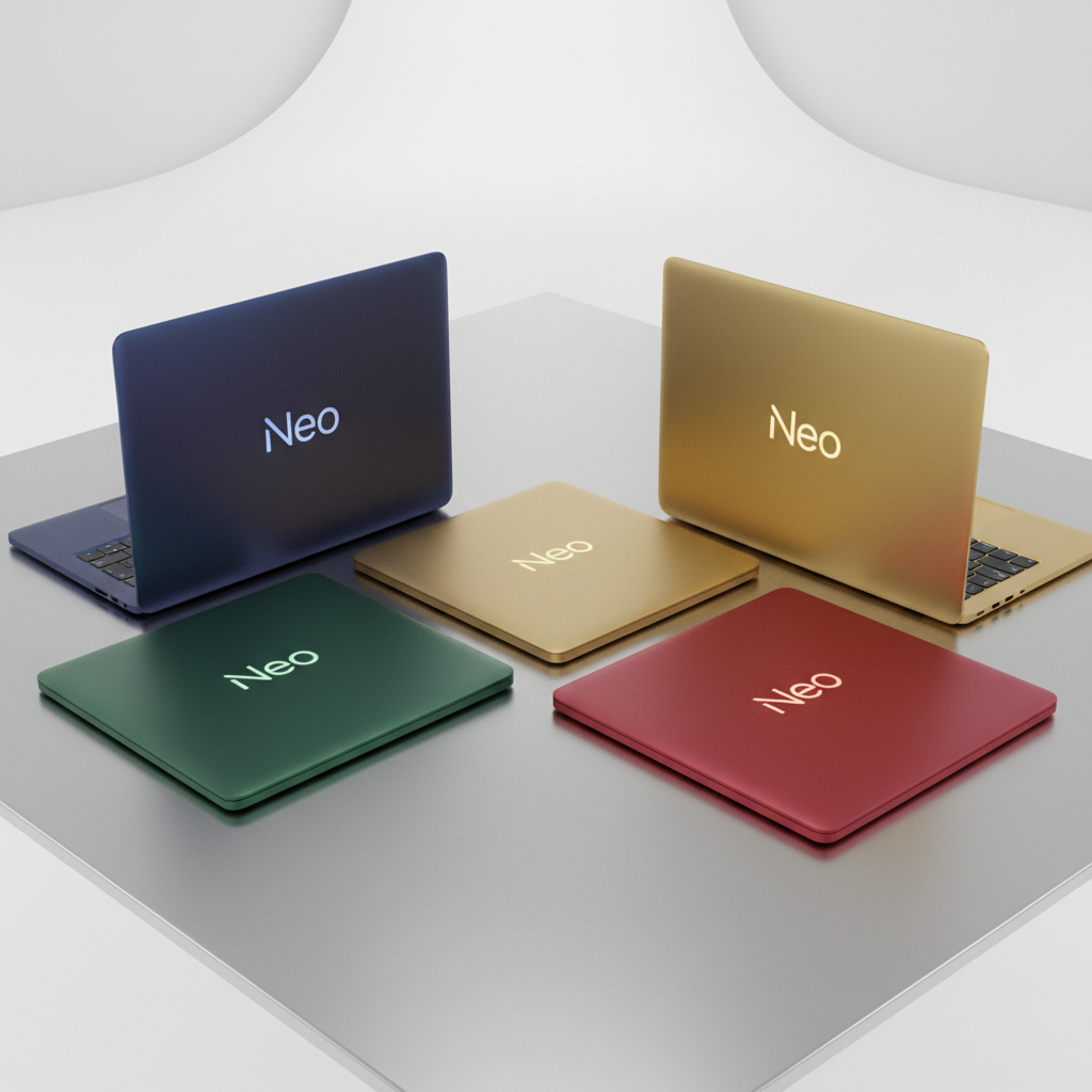 다양한 색상의 맥북 네오 라인업