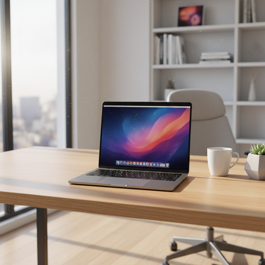 세련된 디자인의 신형 M5 맥북 에어