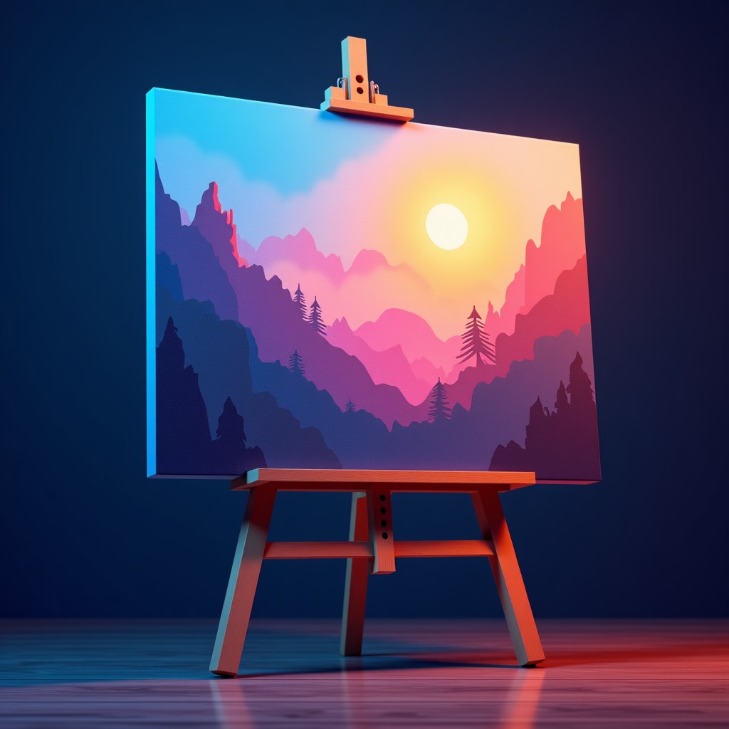 예술과 AI가 공존하는 미래적 풍경