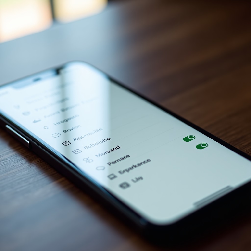 구글 포토 AI 검색 설정 화면