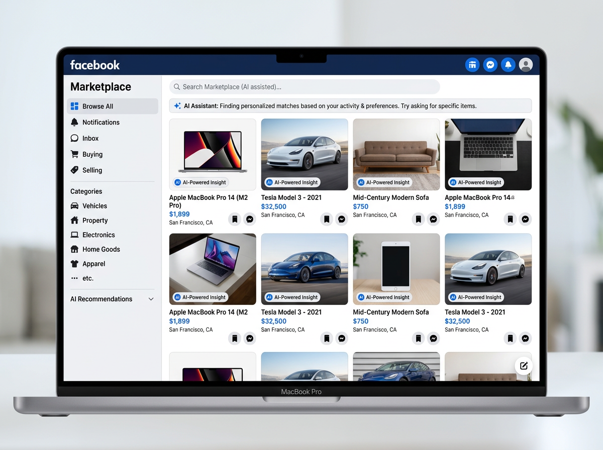 페이스북 마켓플레이스 메타 AI 인터페이스