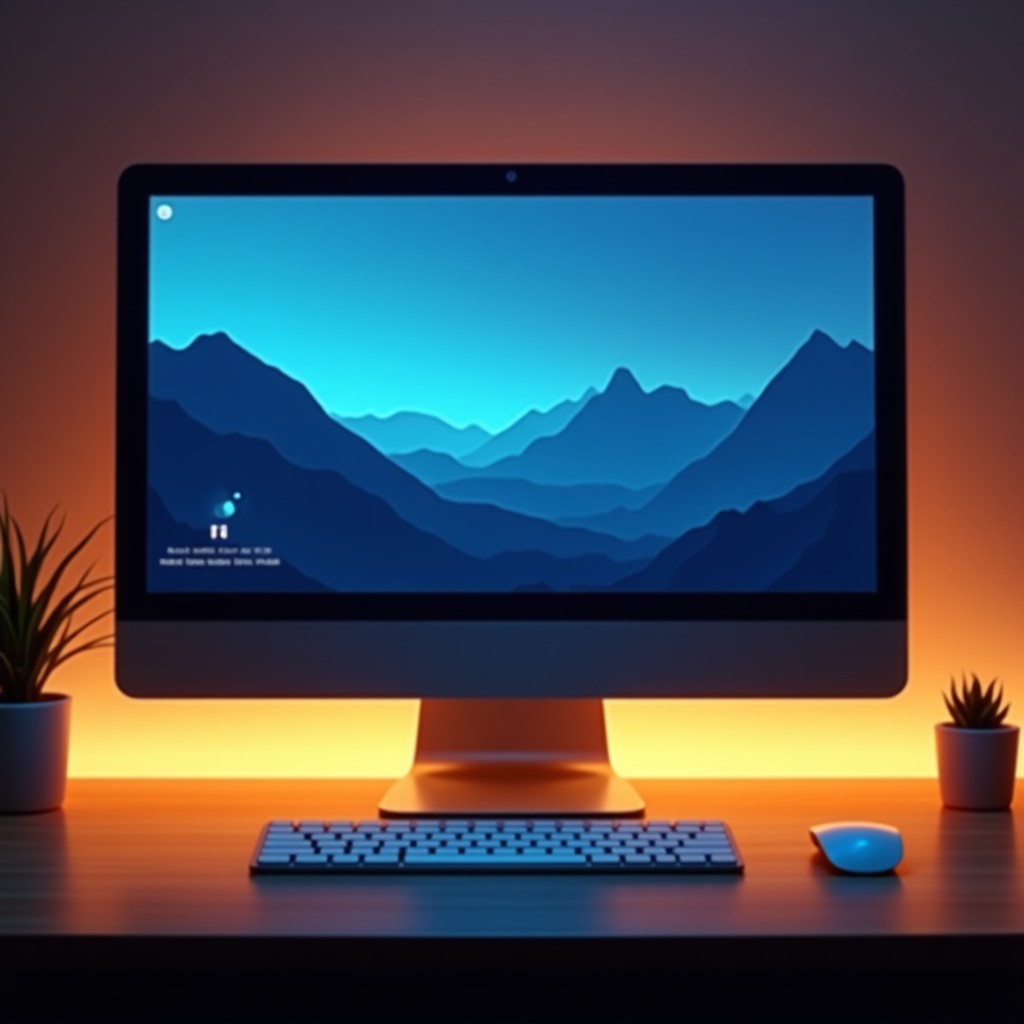 컴퓨터 화면 속의 에이전트 AI 개념도