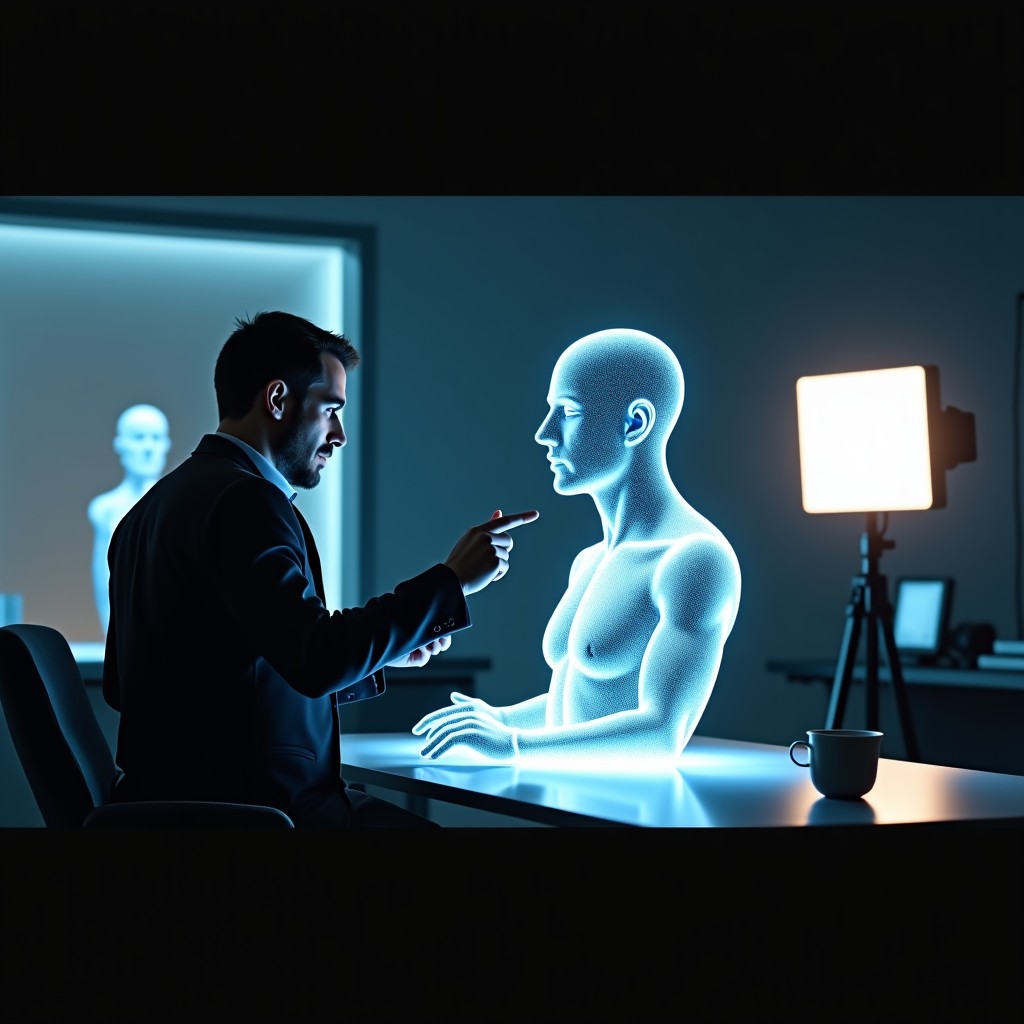 AI로 재현되는 배우의 모습