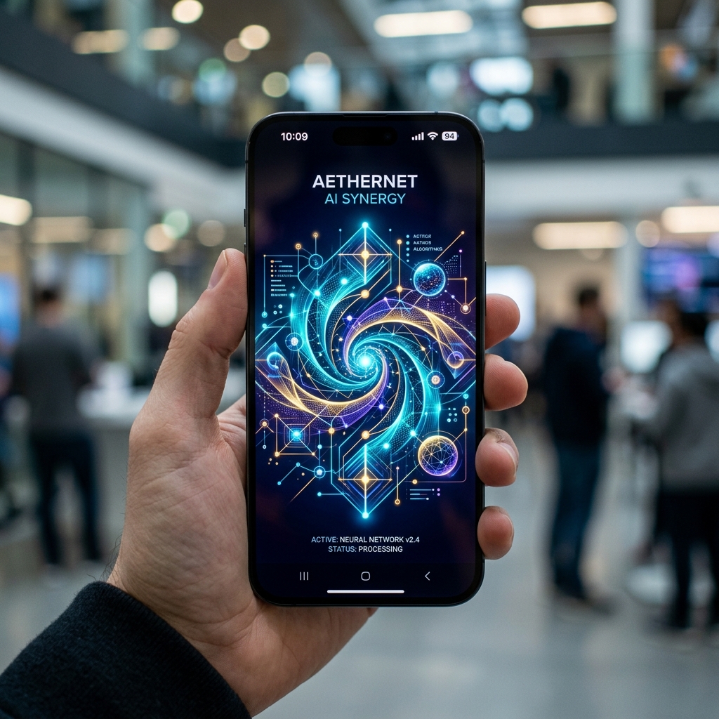 데이터와 AI가 연결된 미래 기술의 모습