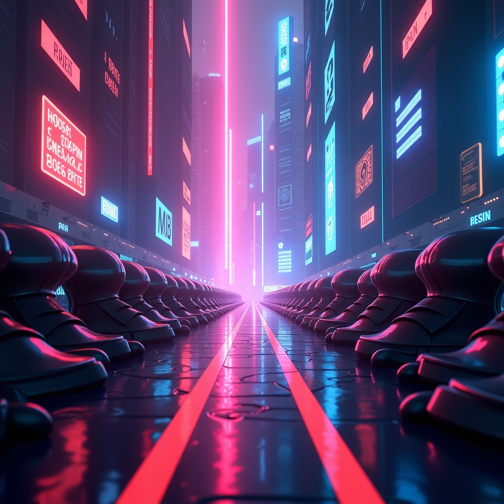 Conceptual digital art showing a clash between traditional game design elements and abstract AI glitch patterns, vibrant colors, cinematic lighting, 4:3 aspect ratio.