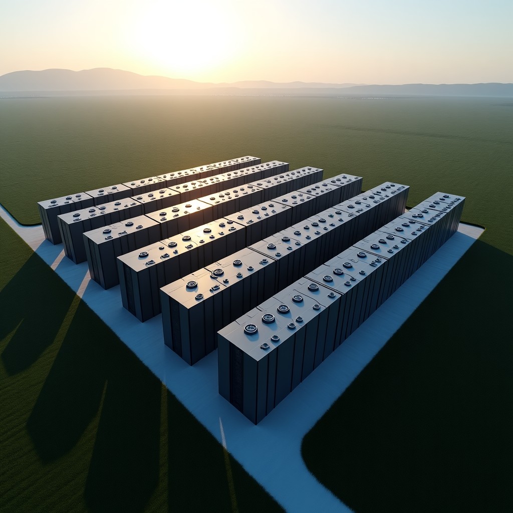 거대한 AI 데이터센터 전경